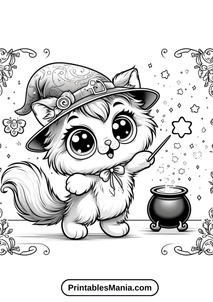 Kitten coloring pages online