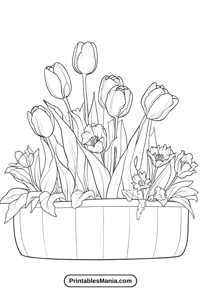 Lily Coloring Pages