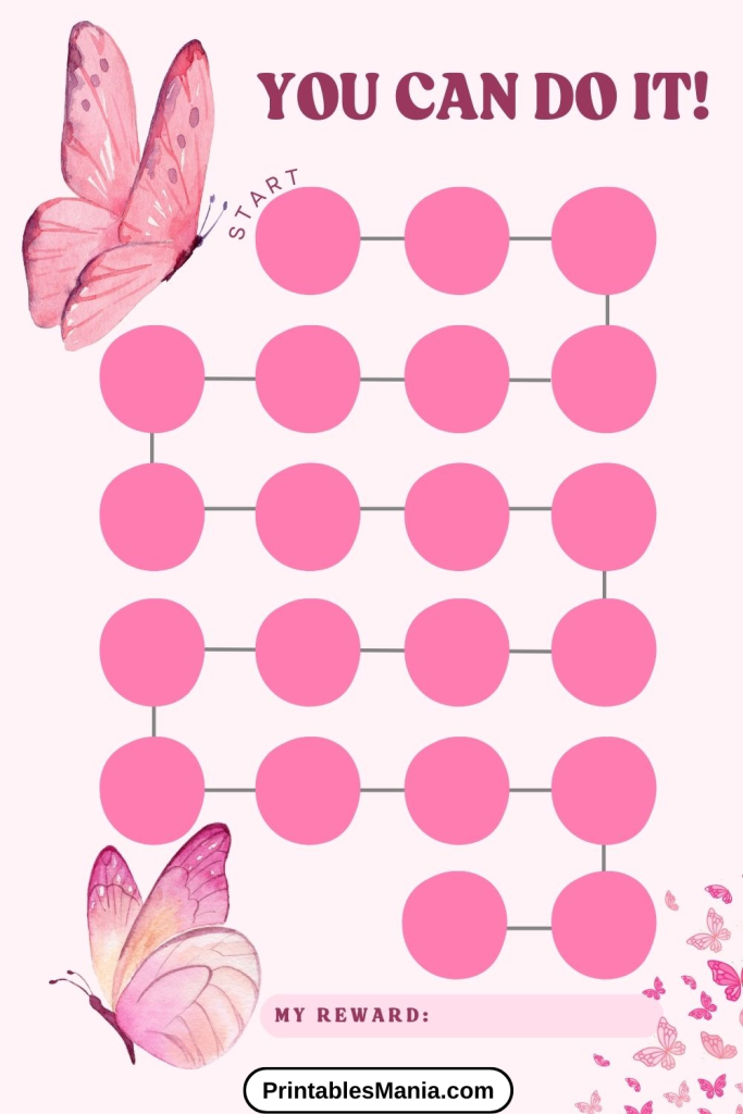 butterfly reward chart