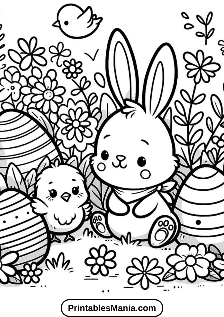 Festive Easter Coloring