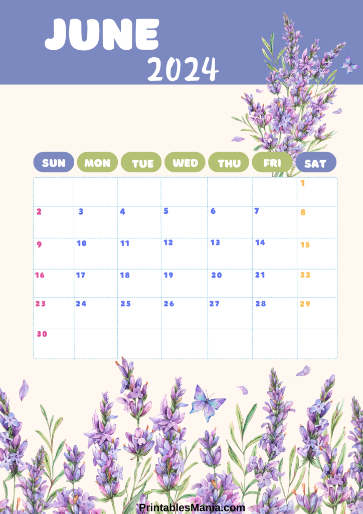 June 2024 Calendar PDF