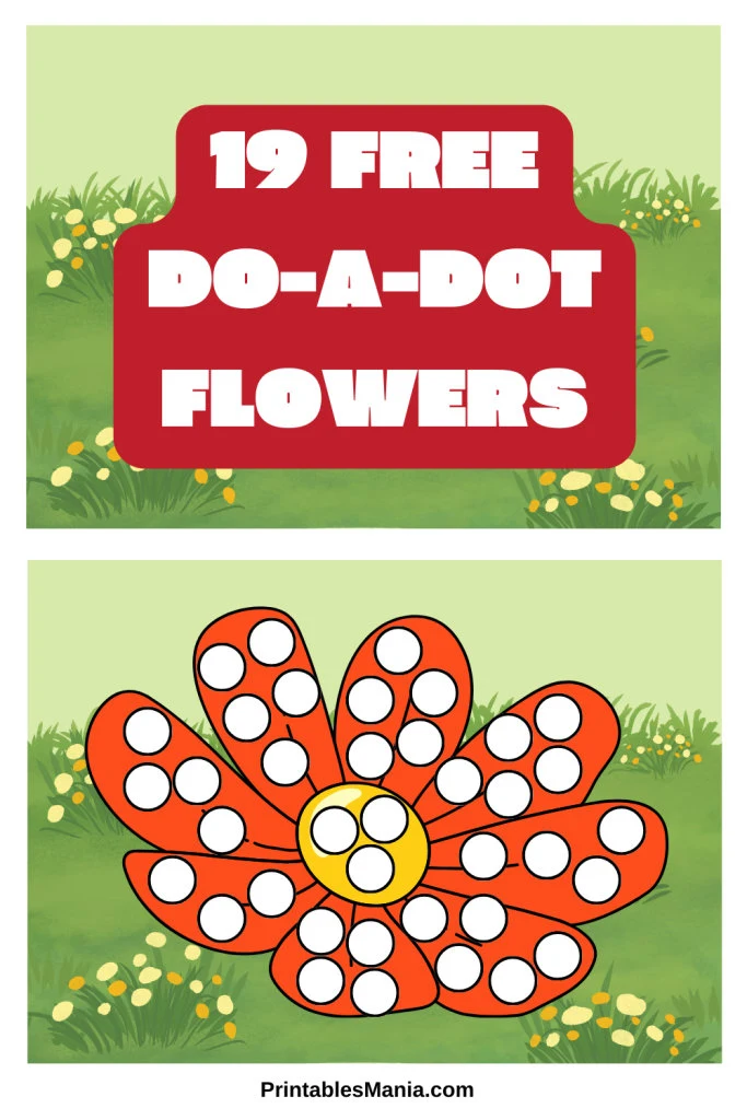 Do A Dot Flower Printables