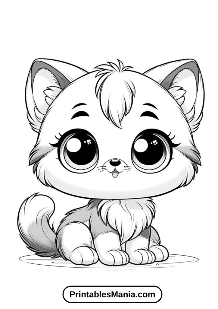 Kitten coloring pages for homeschool