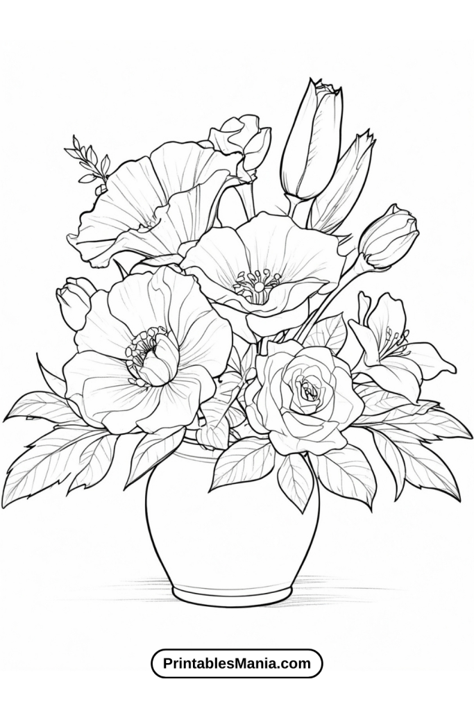 Floral Pattern Coloring Pages