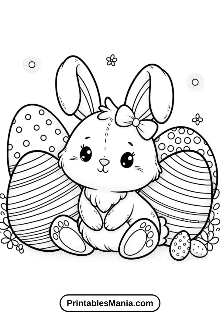 Printable Easter Bunny Coloring Pages