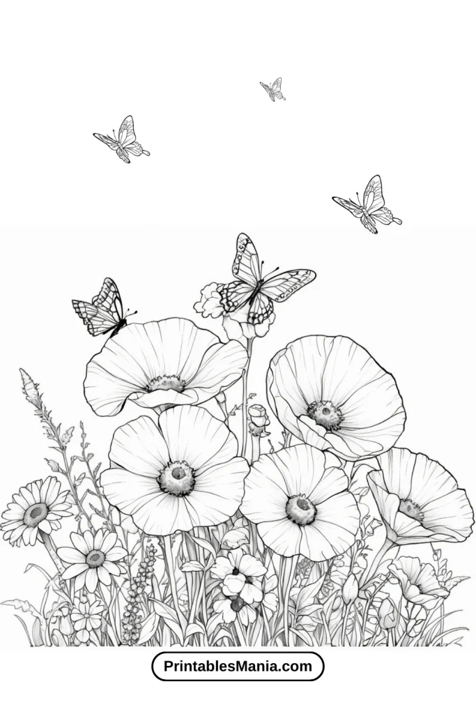 Flower Fairy Coloring Pages