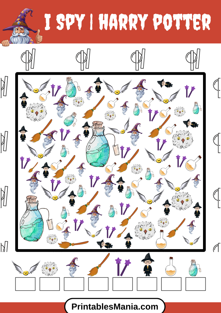 Harry Potter I Spy Game: Free Printable PDF Printables Mania