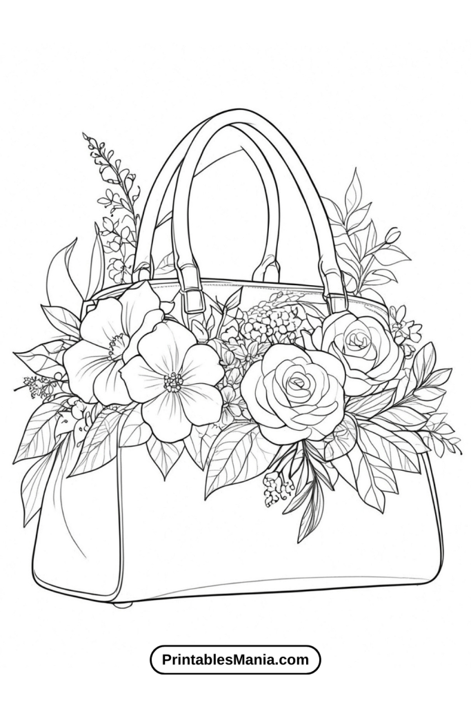 Detailed Floral Coloring Pages