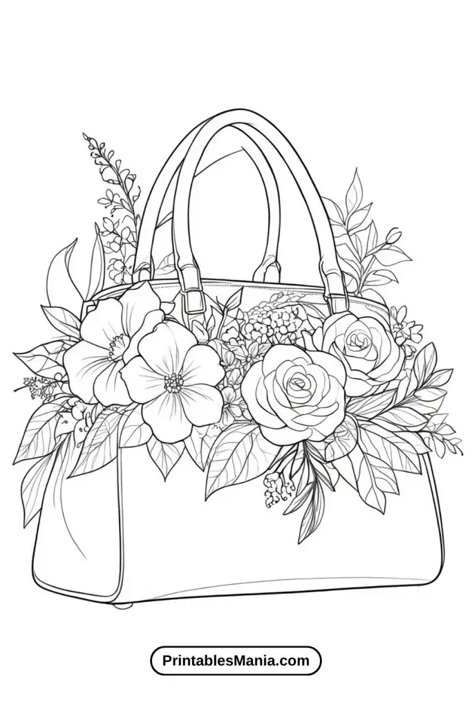 Detailed Floral Coloring Pages