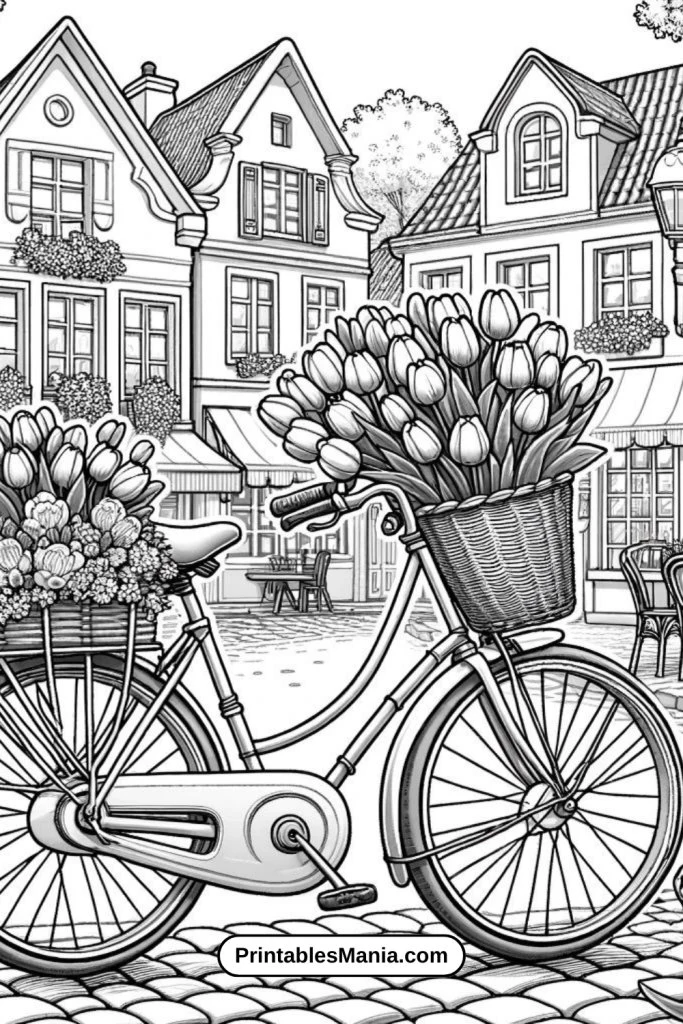 Monochrome Floral Coloring Pages