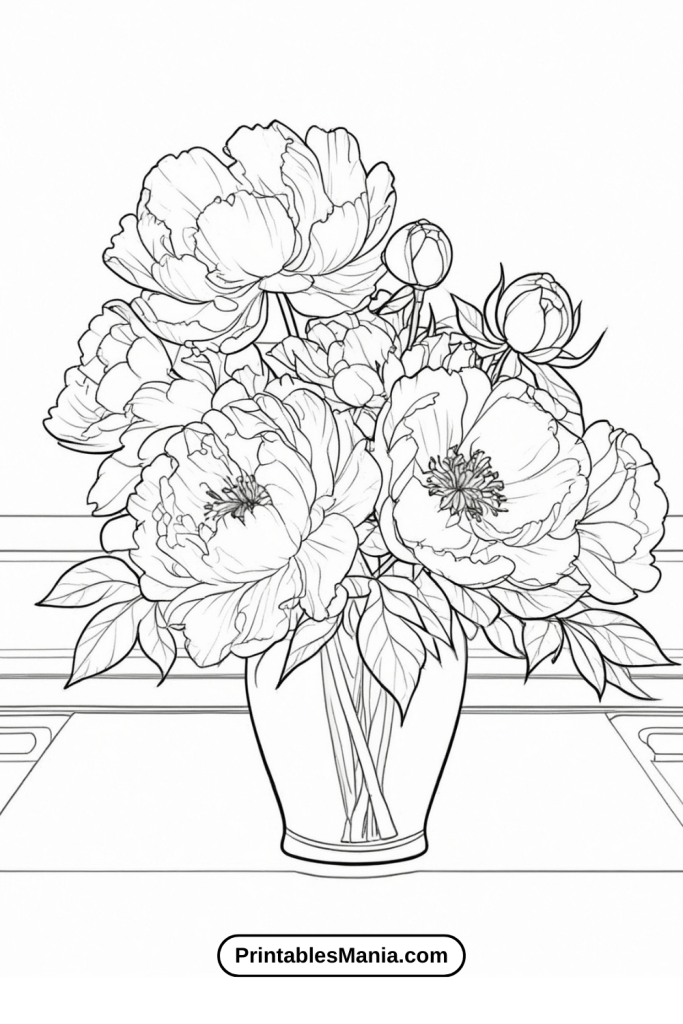 Intricate Flower Coloring Sheets