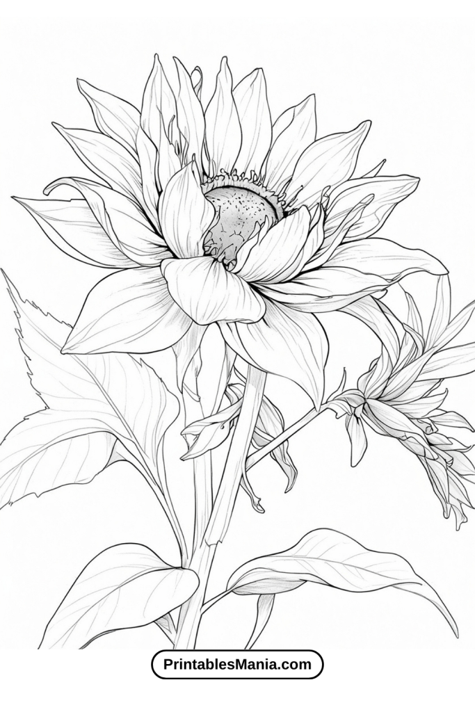 Botanical Coloring for Adults