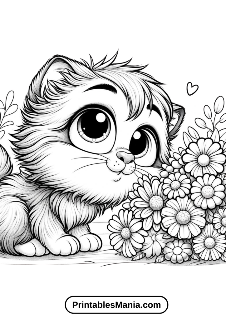 Kitten coloring pages for events