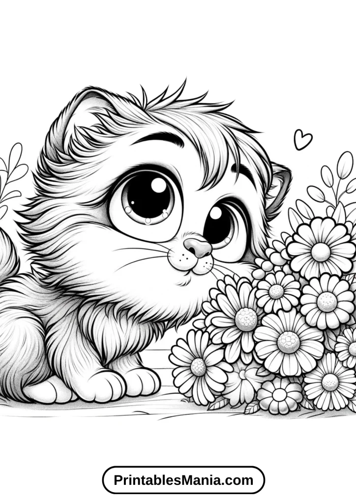 Kitten coloring pages for events