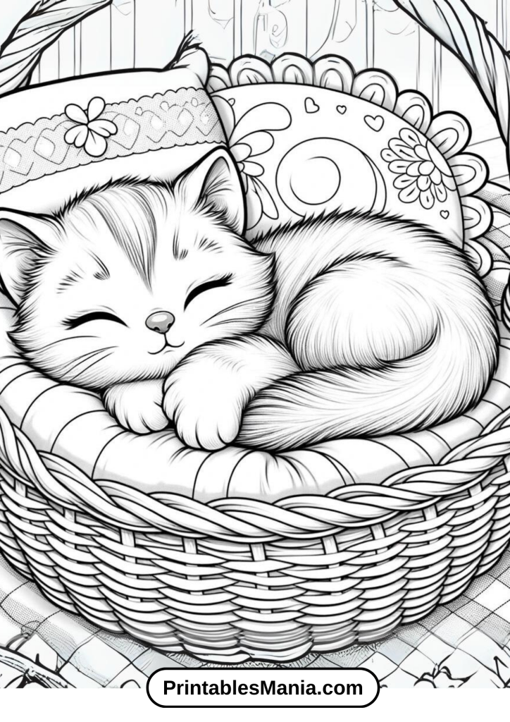 Kitten coloring book