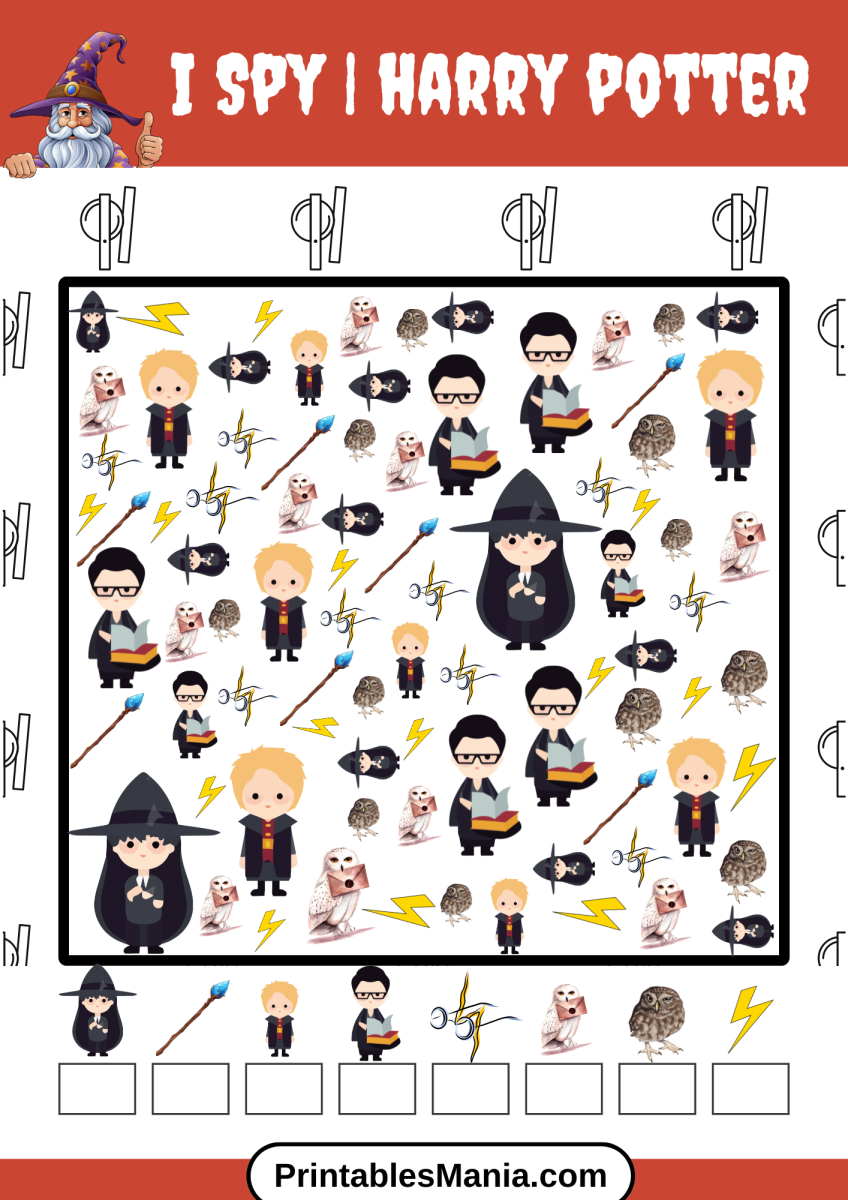 Harry Potter I Spy Game: Free Printable PDF Printables Mania