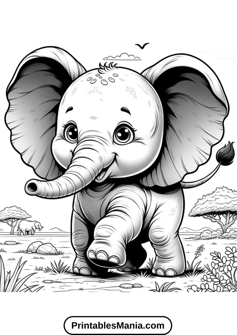 Cute Animal Coloring Pages PDF Printables Mania