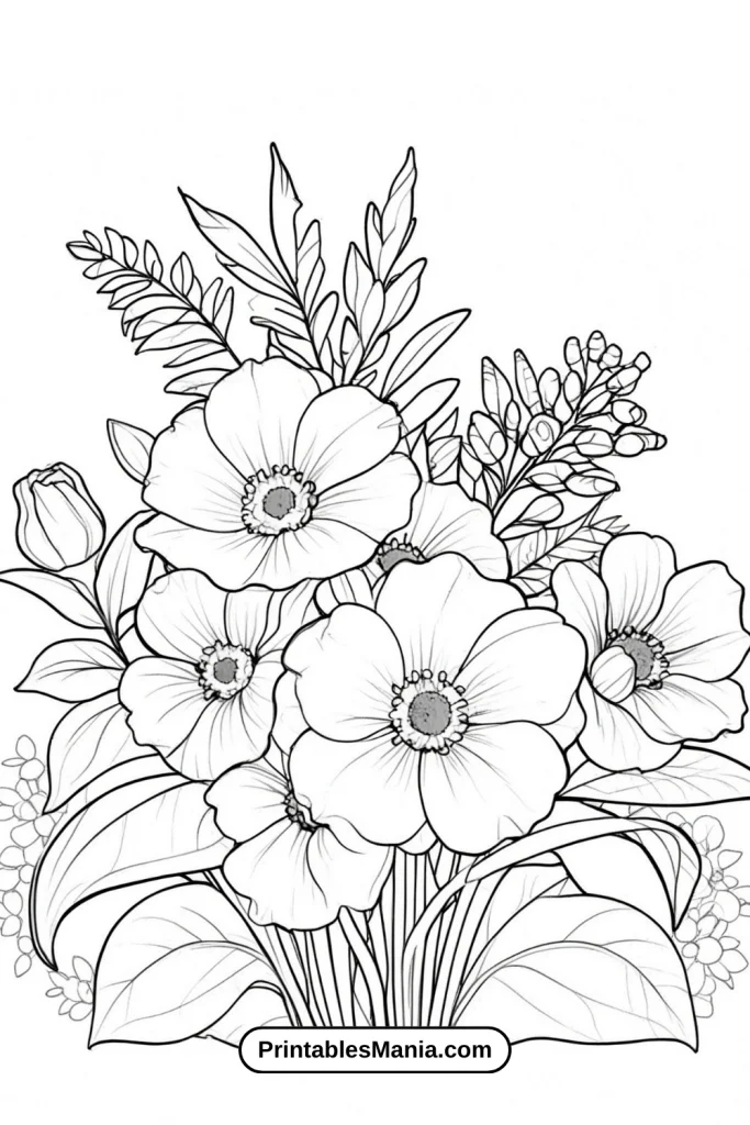 Rose Coloring Pages