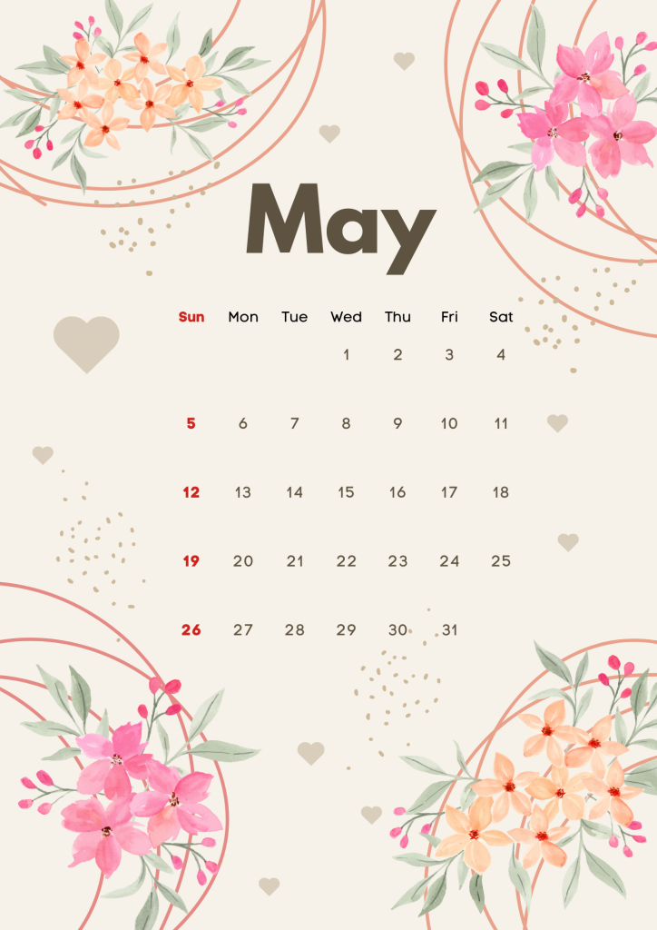 May's Whimsical Wonders: 2024 Calendar Art