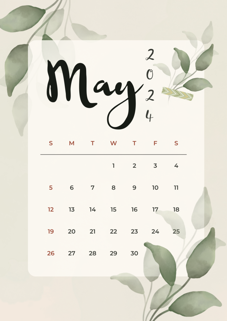 May's Renewal & Rejuvenation: 2024 Calendar Refresh