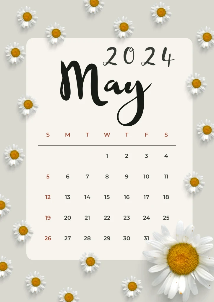 May's Enchanted Evenings: 2024 Calendar Nights