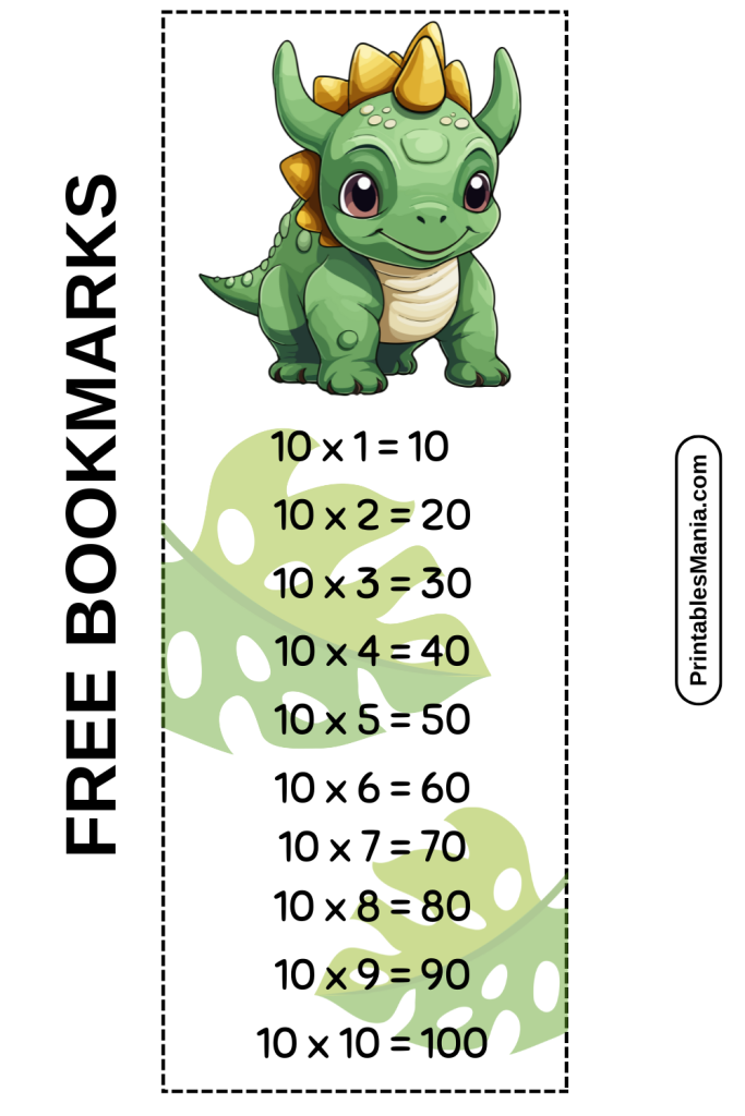 Homeschool math bookmarks