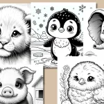 Cute Animal Coloring Pages PDF