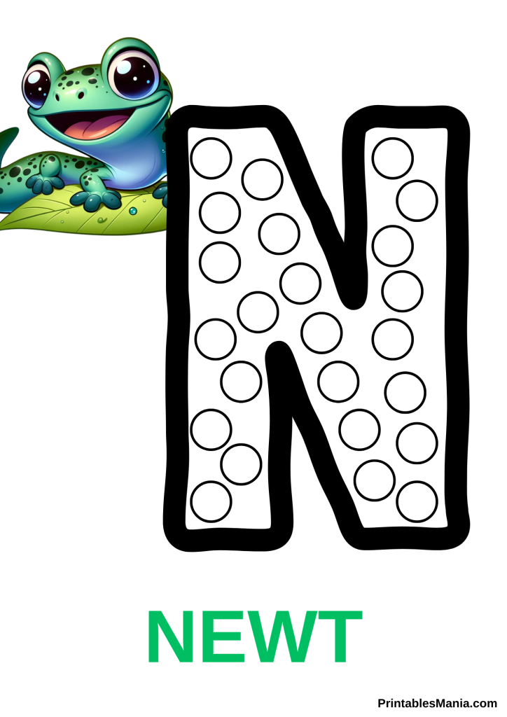 Do A Dot Letter N Printable