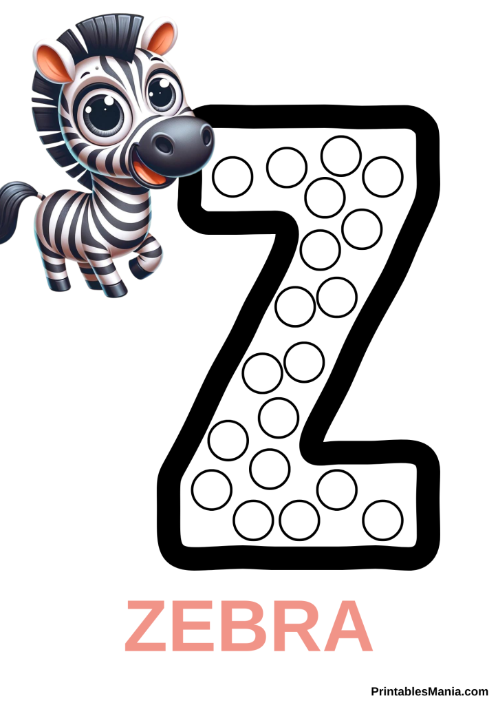 Do A Dot Letter Z Printable