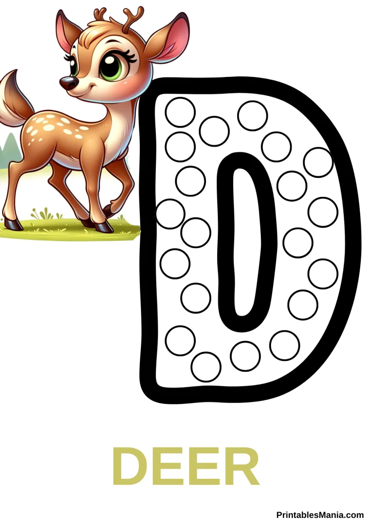 Do A Dot Letter D Printable