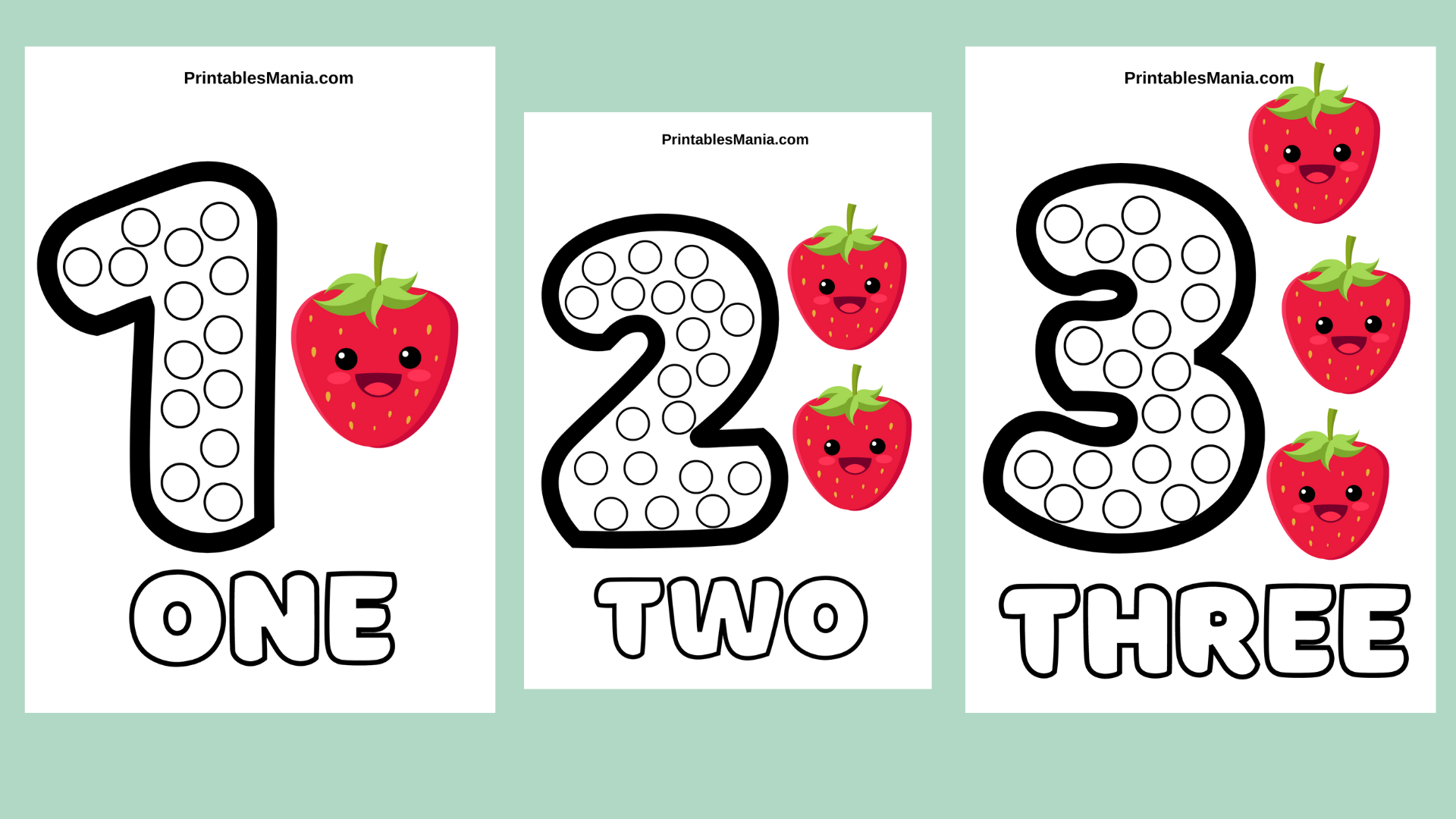 Do A Dot Number Printables