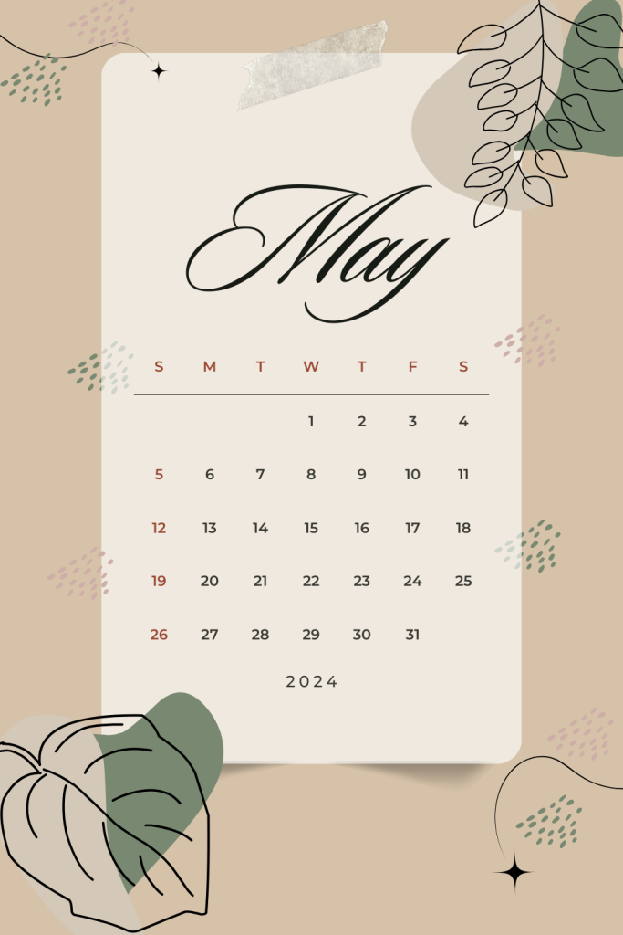 Marvelous May: 2024 Calendar Layout