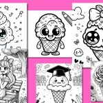 Ice Cream Coloring Pages PDF