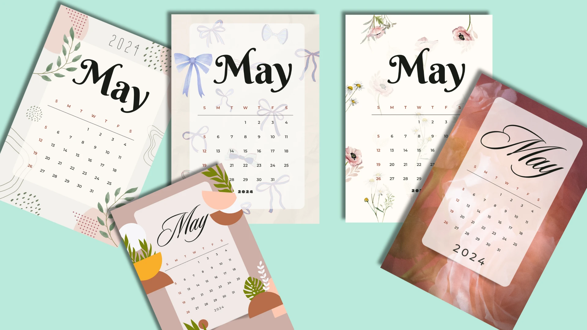82 Free Printable May 2025 Calendars: Instant PDF Download
