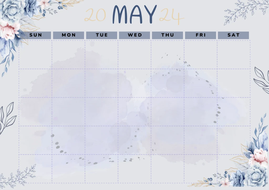 Free calendar template