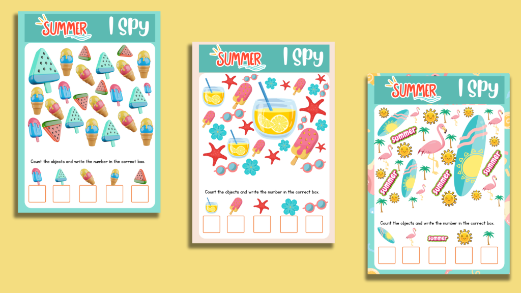 I Spy Summer Printables - Printables Mania