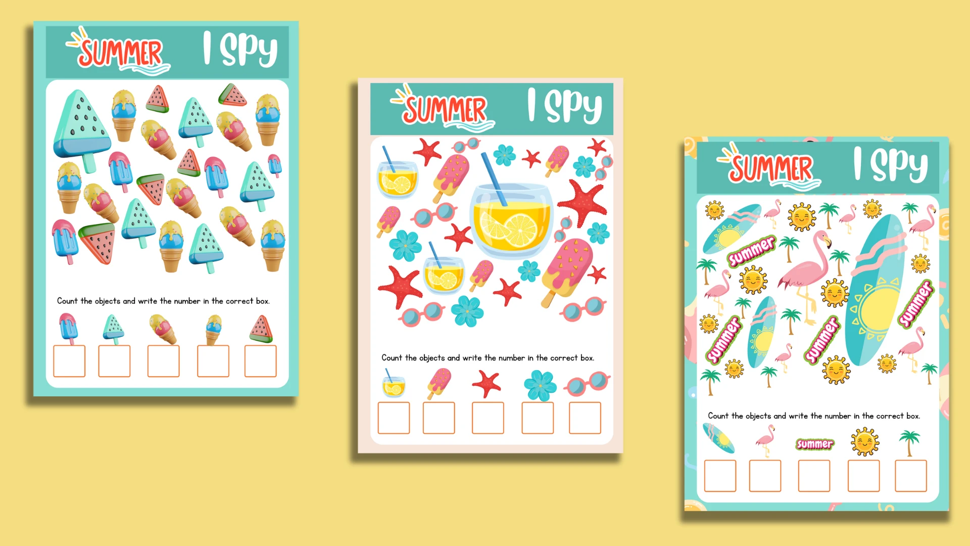 I Spy Summer Printables