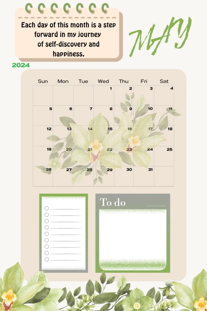 May's Floral Fantasy: 2024 Calendar Set