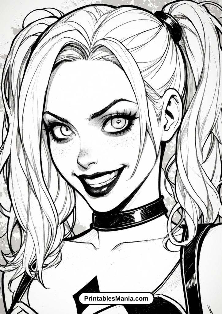 harley quinn coloring book