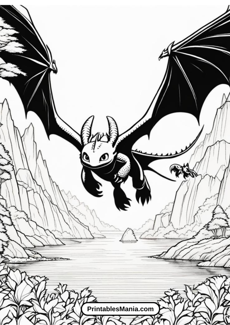How to Train Your Dragon Coloring Pages Printable - Printables Mania