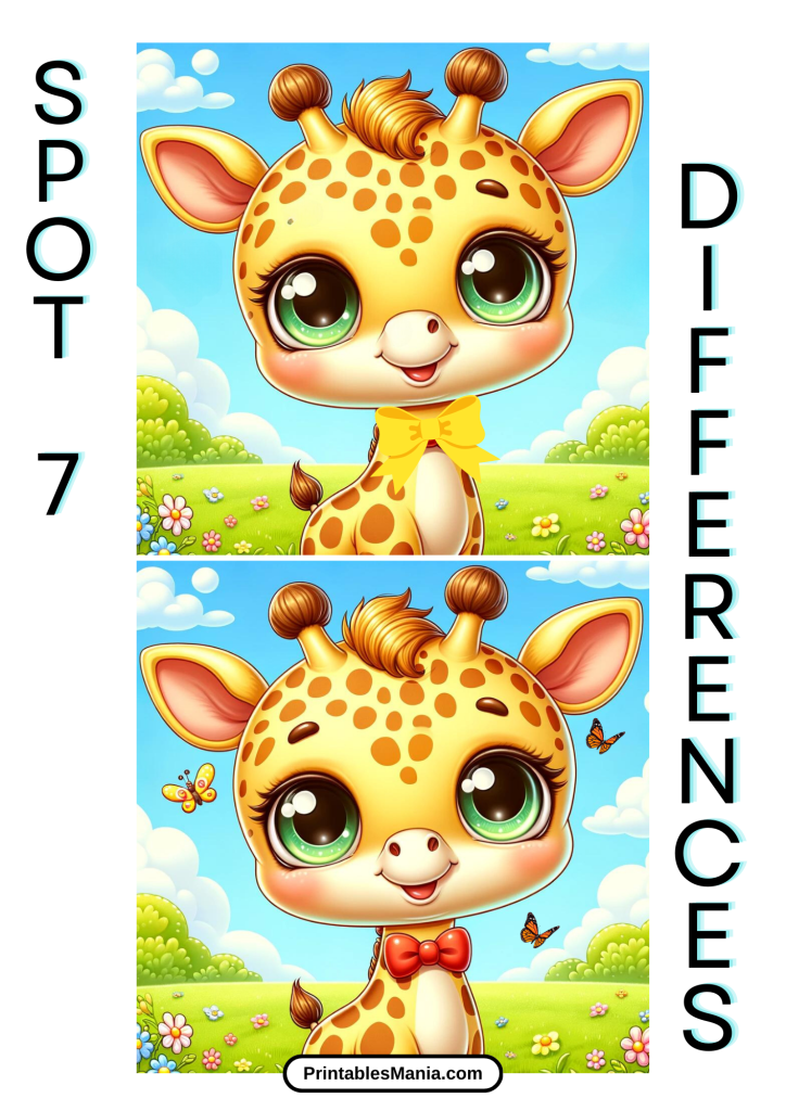 Spot The Difference Puzzles For Cognitive Development