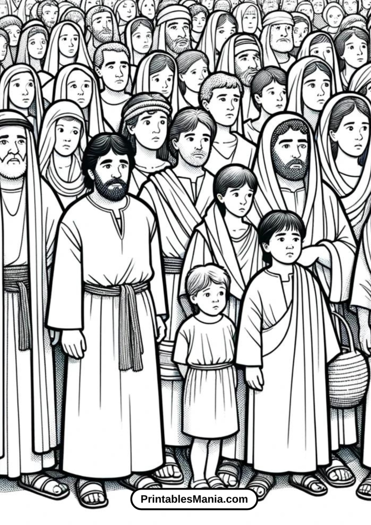 Zacchaeus Story Coloring Page