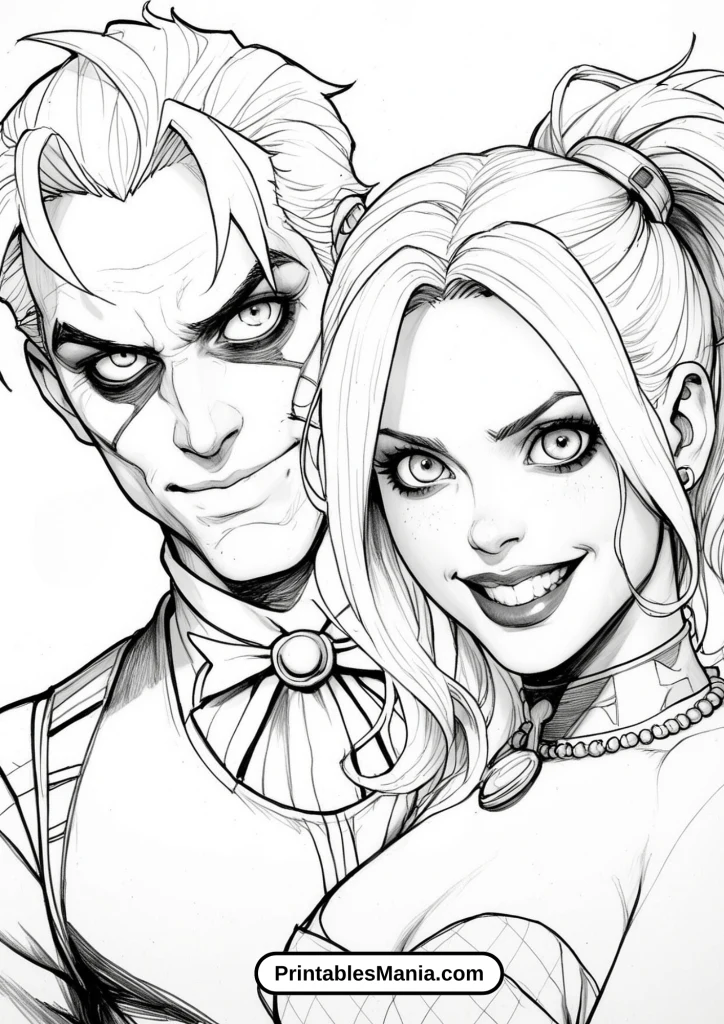 Harley Quinn and Joker Animated Laughter Moment