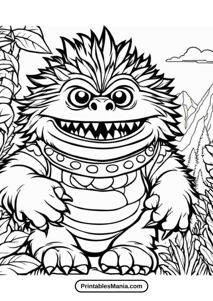 Fantasy Creature My Pet Monster To Color