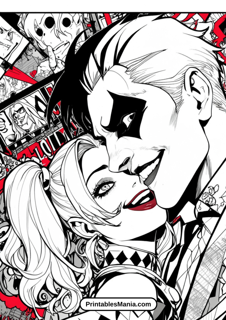 Harley Quinn and Joker in a High-Speed Chase