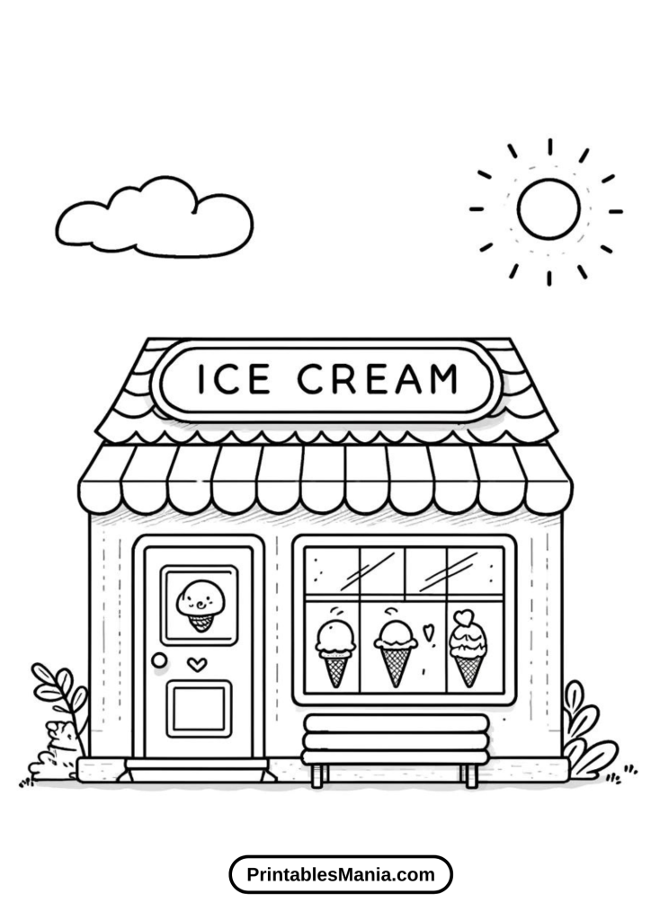 Spring Ice Cream Shop 