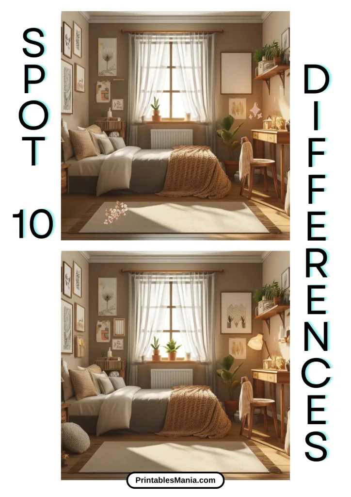 Printable Spot The Difference For Adult Brain Exercises