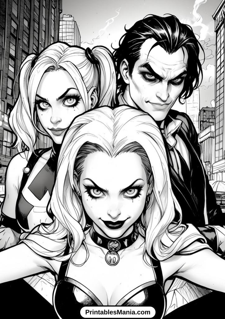 Enchanted Evening with Harley Quinn and Joker in Gotham