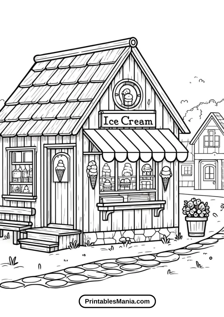 Old-Fashioned Ice Cream Shop