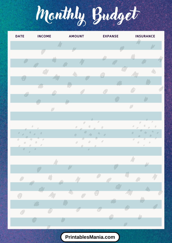 Aesthetic Budget Planner Printable for Creative Professionals